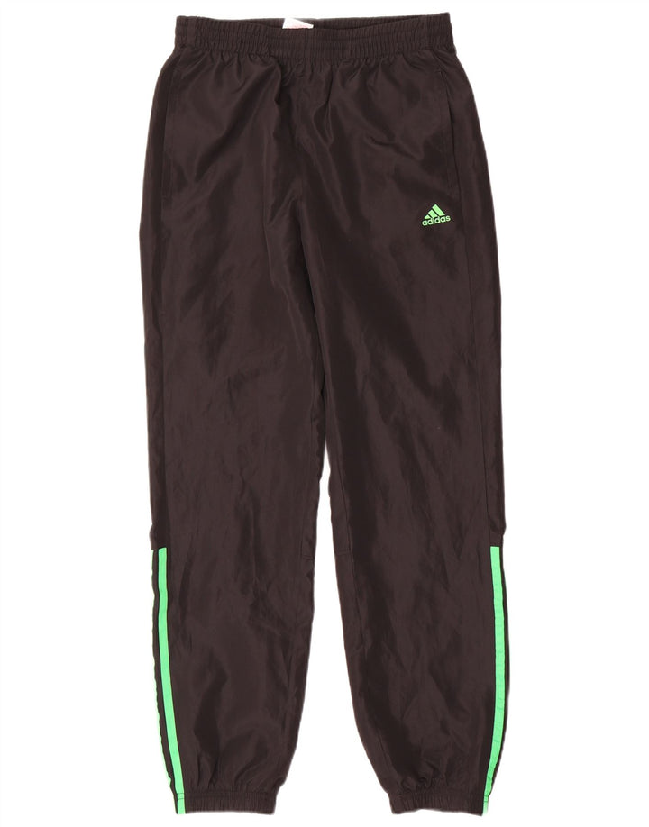 Adidas meninos calças de treino joggers 13-14 anos preto poliéster