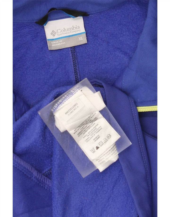 Jaqueta Columbia Feminina Treino UK 18 XL Azul Poliéster
