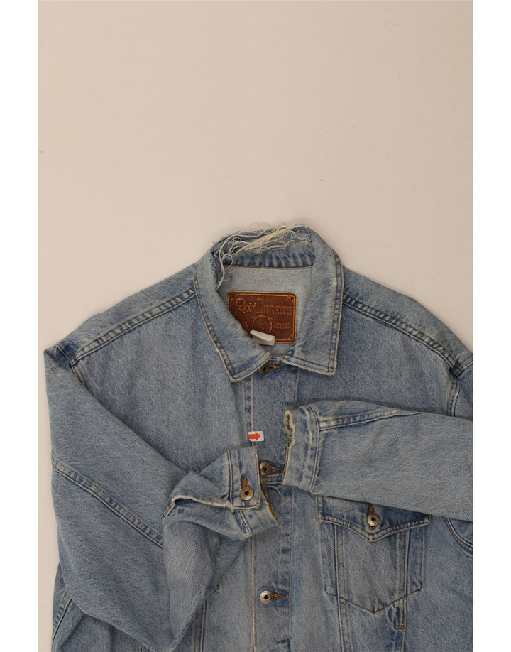 Jaqueta jeans masculina ROY ROGERS Reino Unido 38 azul médio