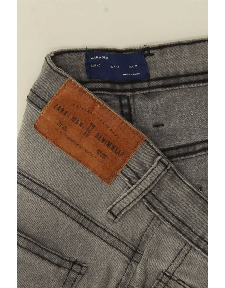 Zara Mens Skinny Jeans EU 40 Médio W31 L29 Cinza