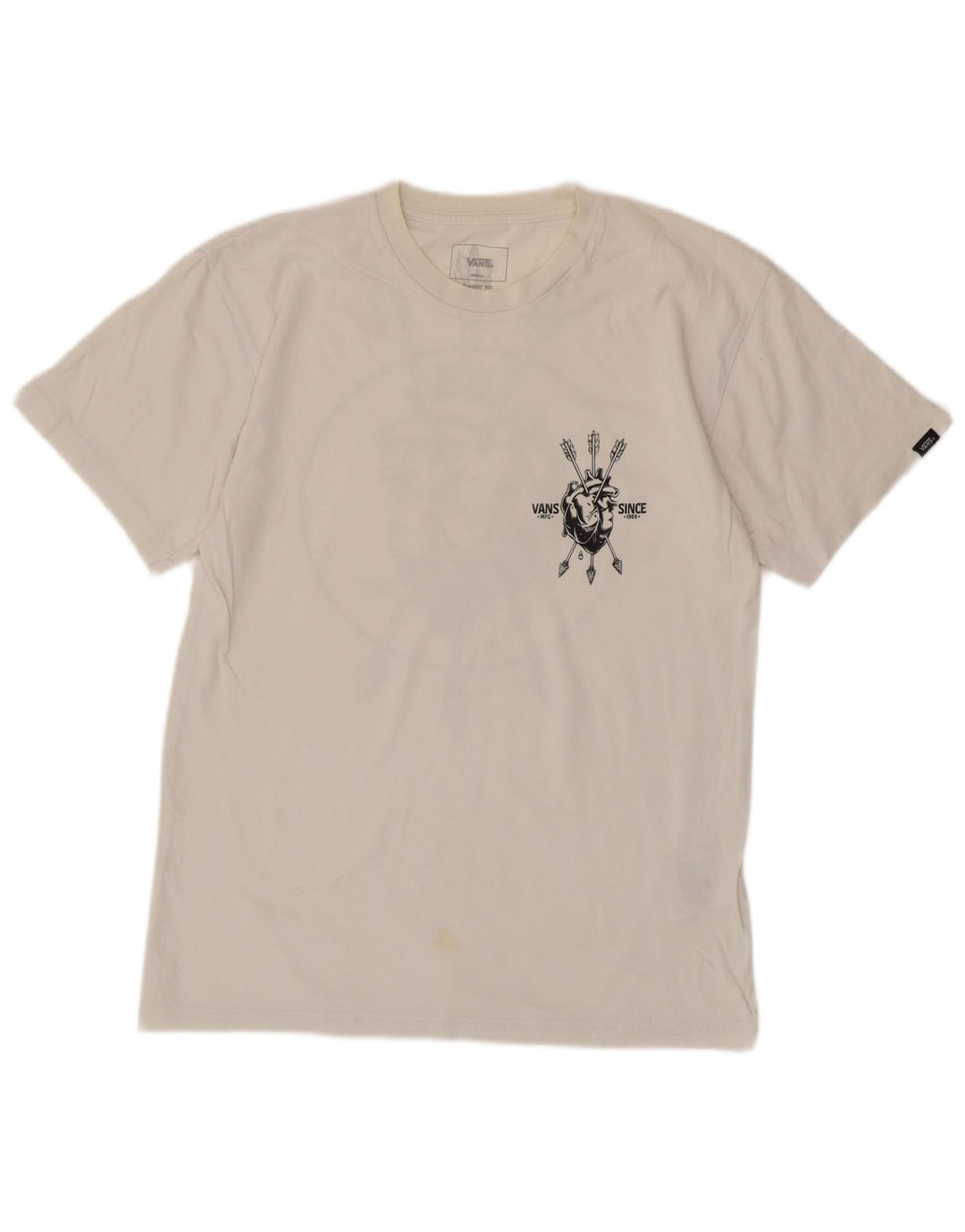 Camiseta Vans Masculina Classic Fit Graphic Top Pequeno Algodão Branco