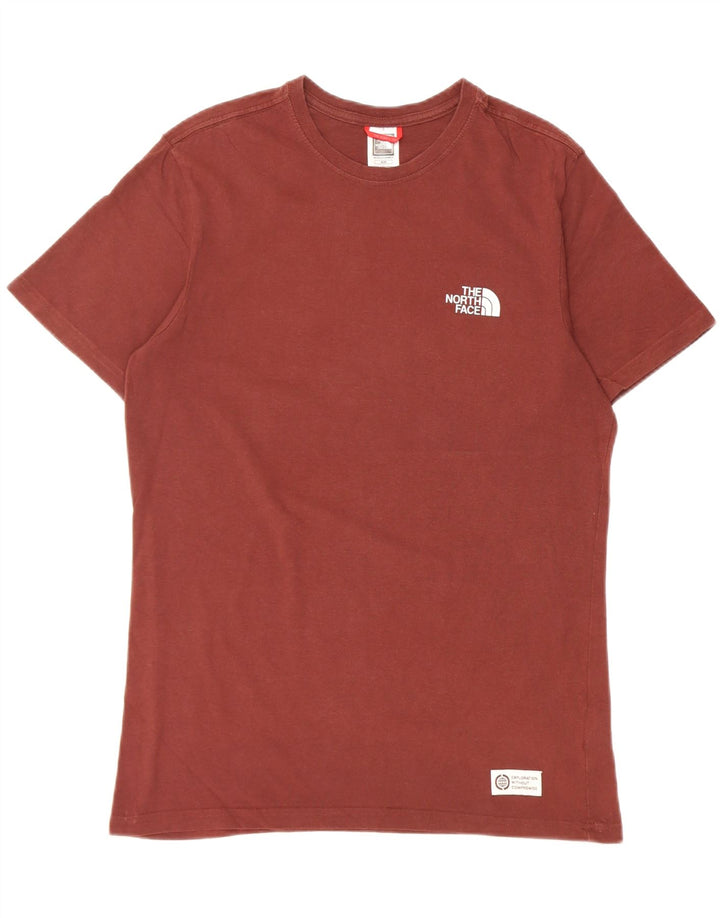 Camiseta gráfica masculina The North Face algodão marrom médio