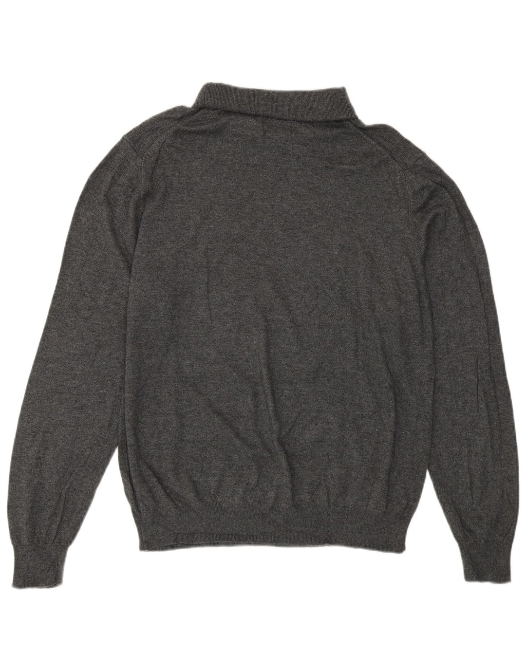 Suéter feminino Marks & Spencer com gola redonda Reino Unido 14 grande cinza