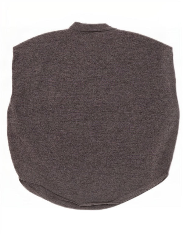 Cos Womens Loose Fit Vest Regata Reino Unido 6 XS Lã Cinza