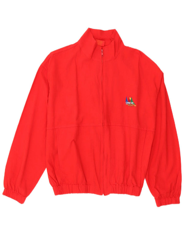 Jaqueta bomber masculina Cancun UK 40 grande algodão vermelho