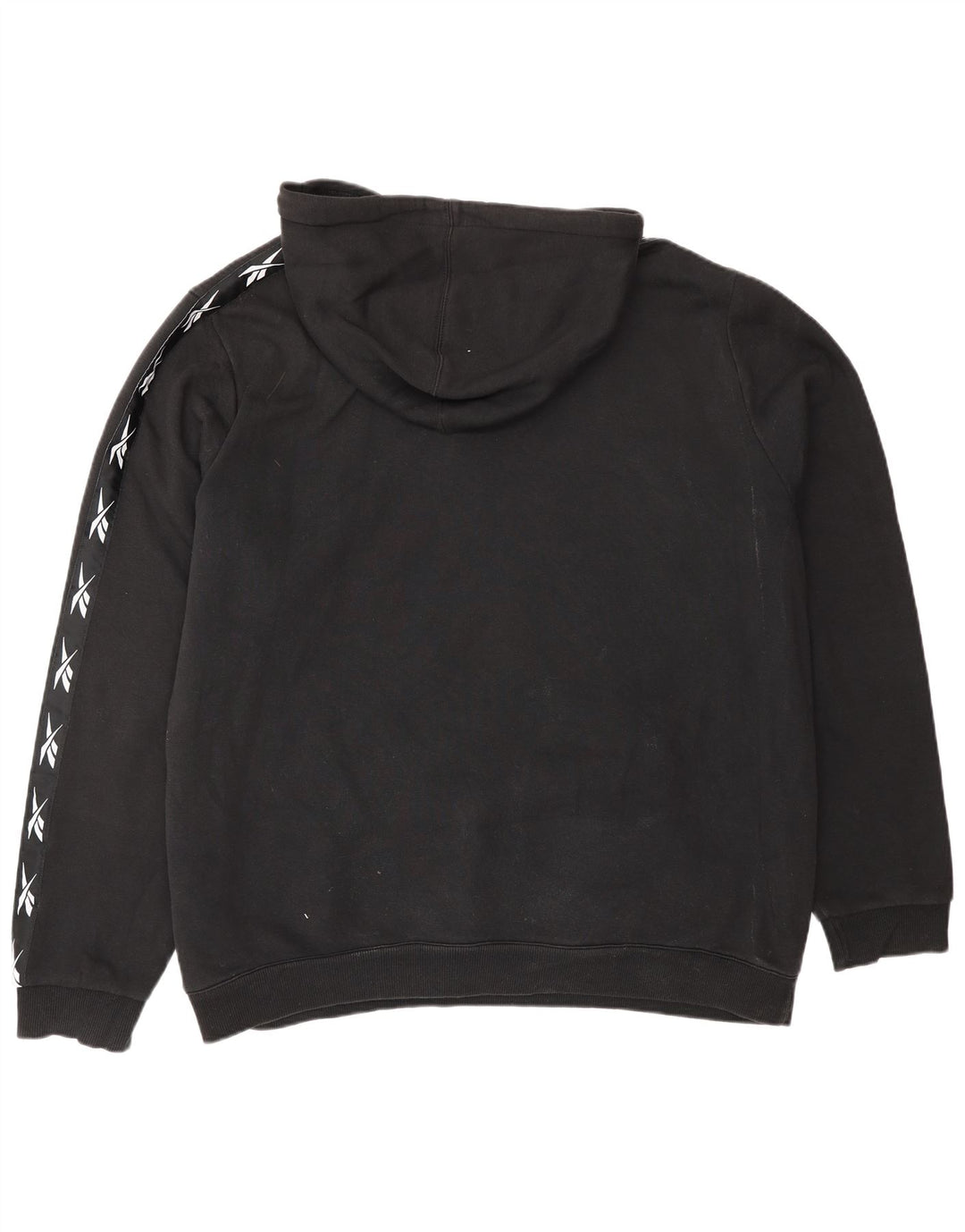 REEBOK masculino gráfico moletom com capuz XL algodão preto