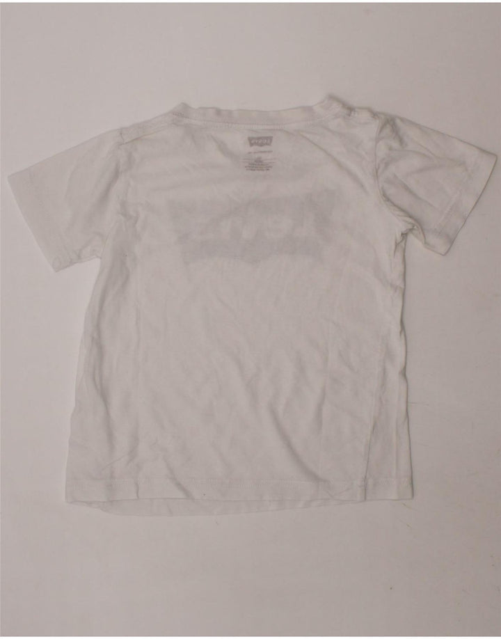 LEVI'S Girls Graphic T-Shirt Top 3-4 Years White Cotton Vintage Levi's and Second-Hand Levi's from Messina Hembry 