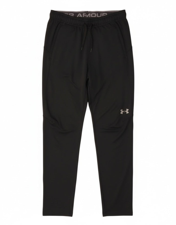 Calça de treino masculina Under Armour poliéster preto médio