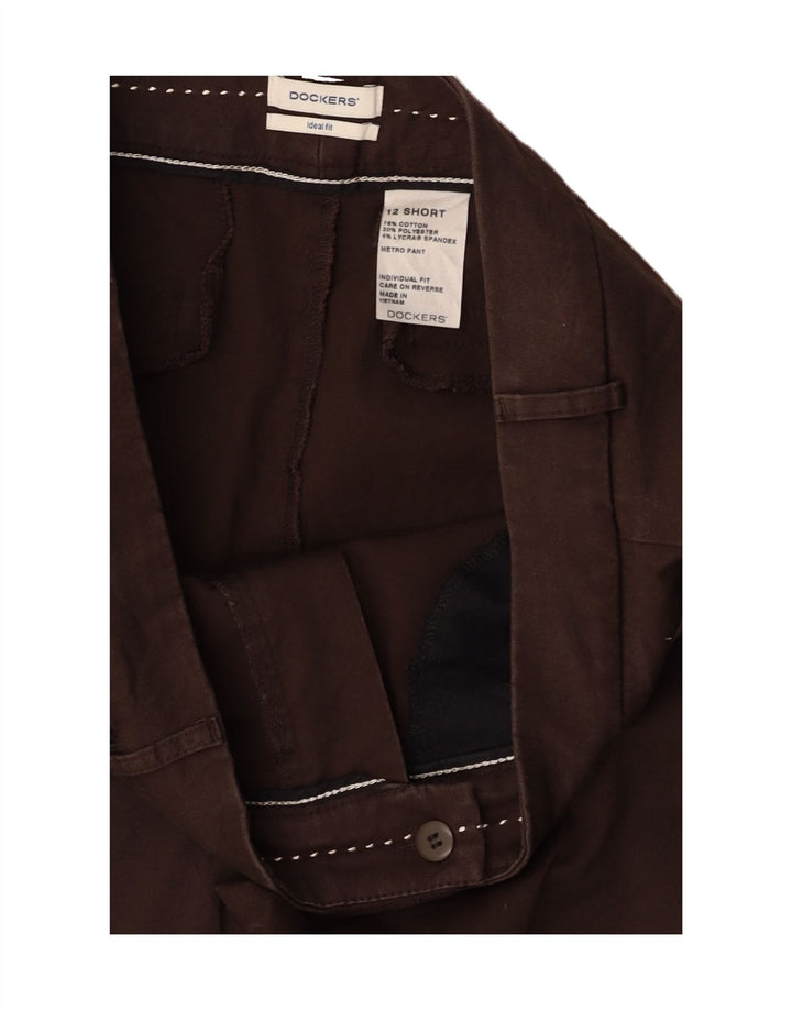 DOCKERS Womens Bootcut Casual Trousers US 12 Large W34 L29 Brown Cotton Vintage Dockers and Second-Hand Dockers from Messina Hembry 