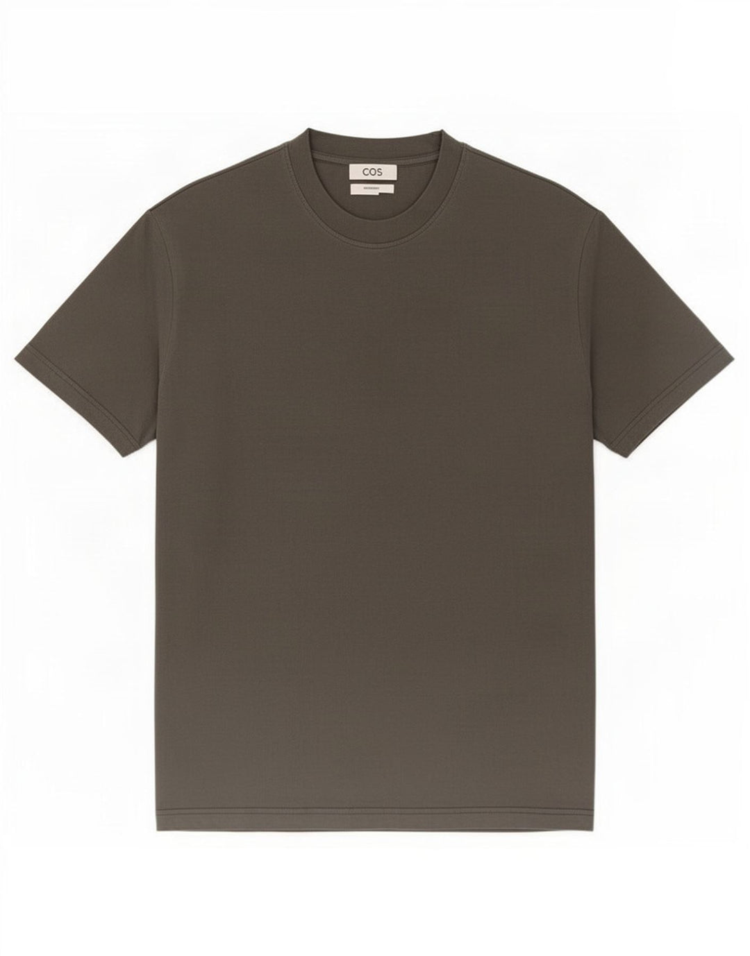 Cos Camiseta masculina grande de algodão verde médio
