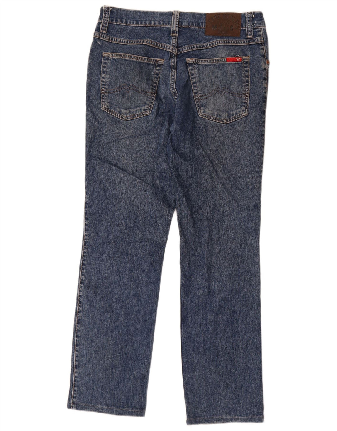 Mustang masculino Tramper Straight Jeans W34 L29 algodão azul
