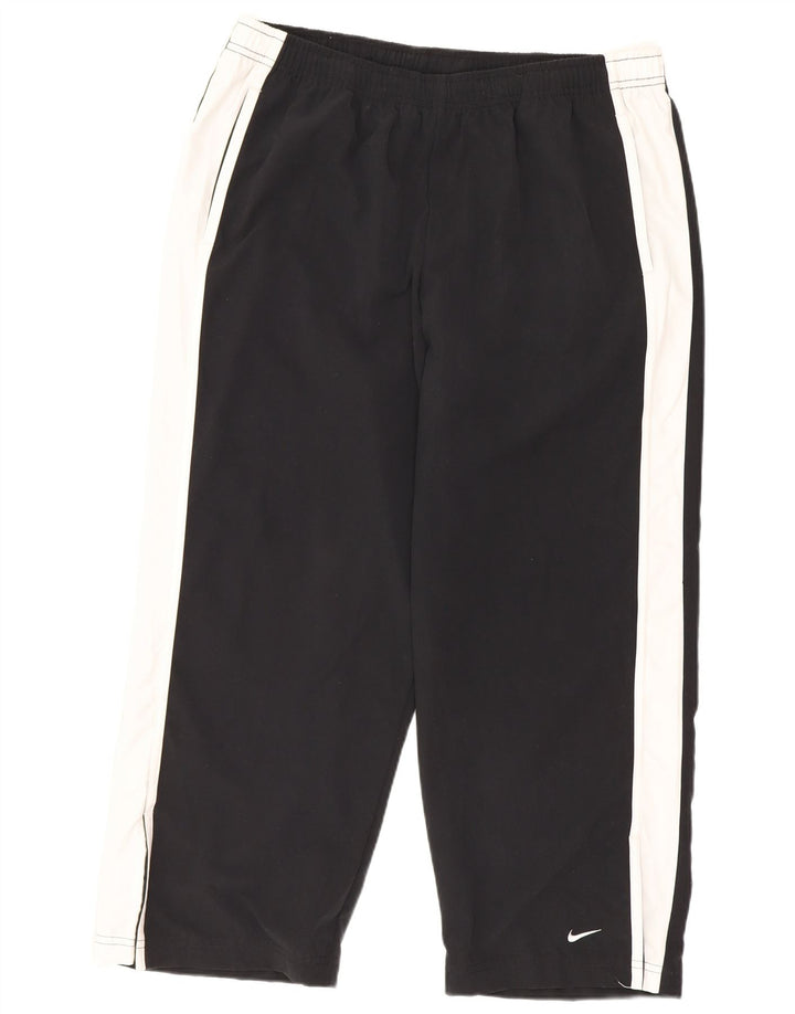 Calça de treino Nike feminina Capri EUA 12/14 grande bloco colorido preto