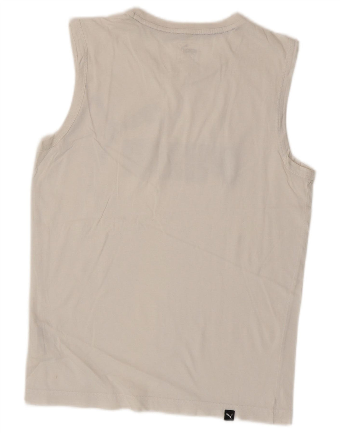 Puma Mens Graphic Vest Top Pequeno Branco