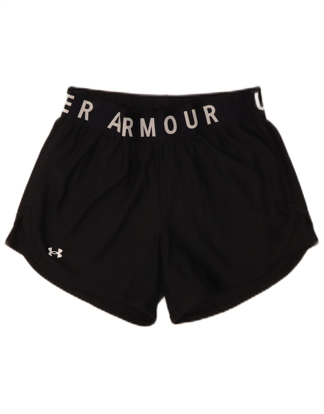 Under Armour Womens Graphic Sport Shorts UK 10 Pequeno Poliéster Preto