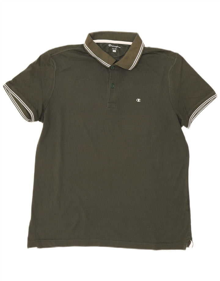 Camisa polo masculina Champion Easy Fit grande cáqui