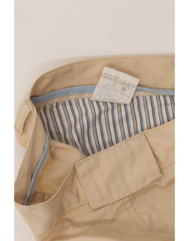 Calça Chino Masculina Mash W36 L34 Algodão Bege