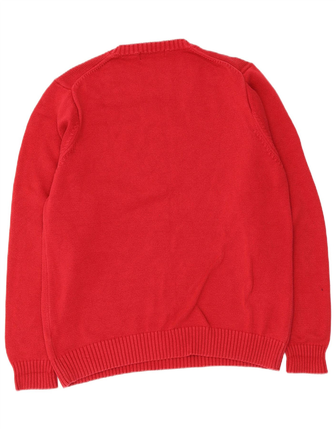 Suéter masculino Marks & Spencer com gola redonda Reino Unido 38/40 vermelho médio