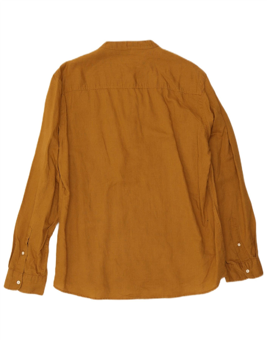 Camisa pulôver masculina Zara grande linho marrom