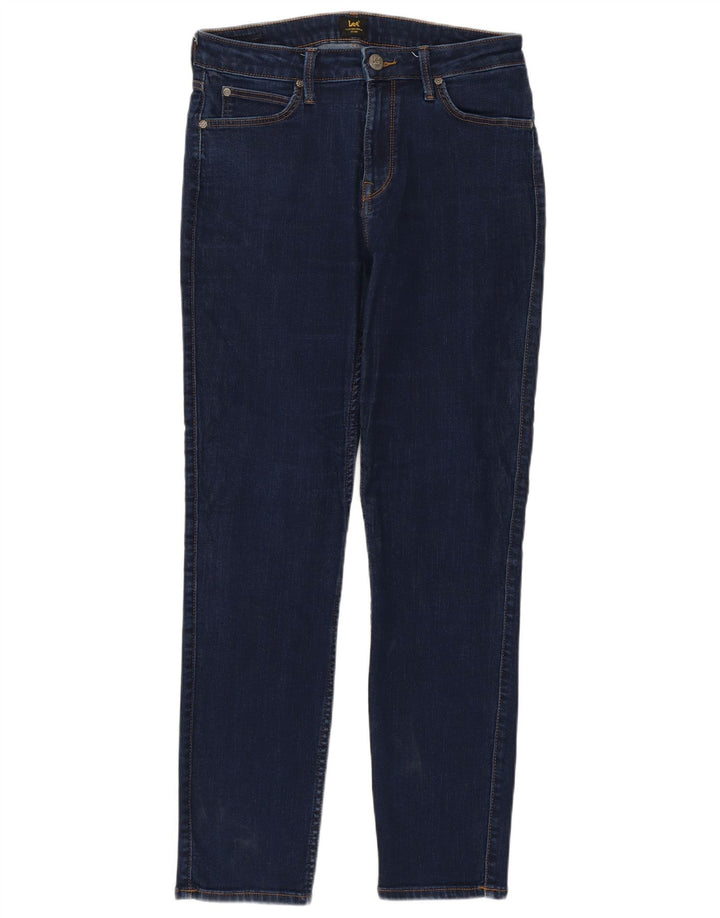Lee Womens Elly Slim Jeans W30 L29 Azul Marinho Algodão
