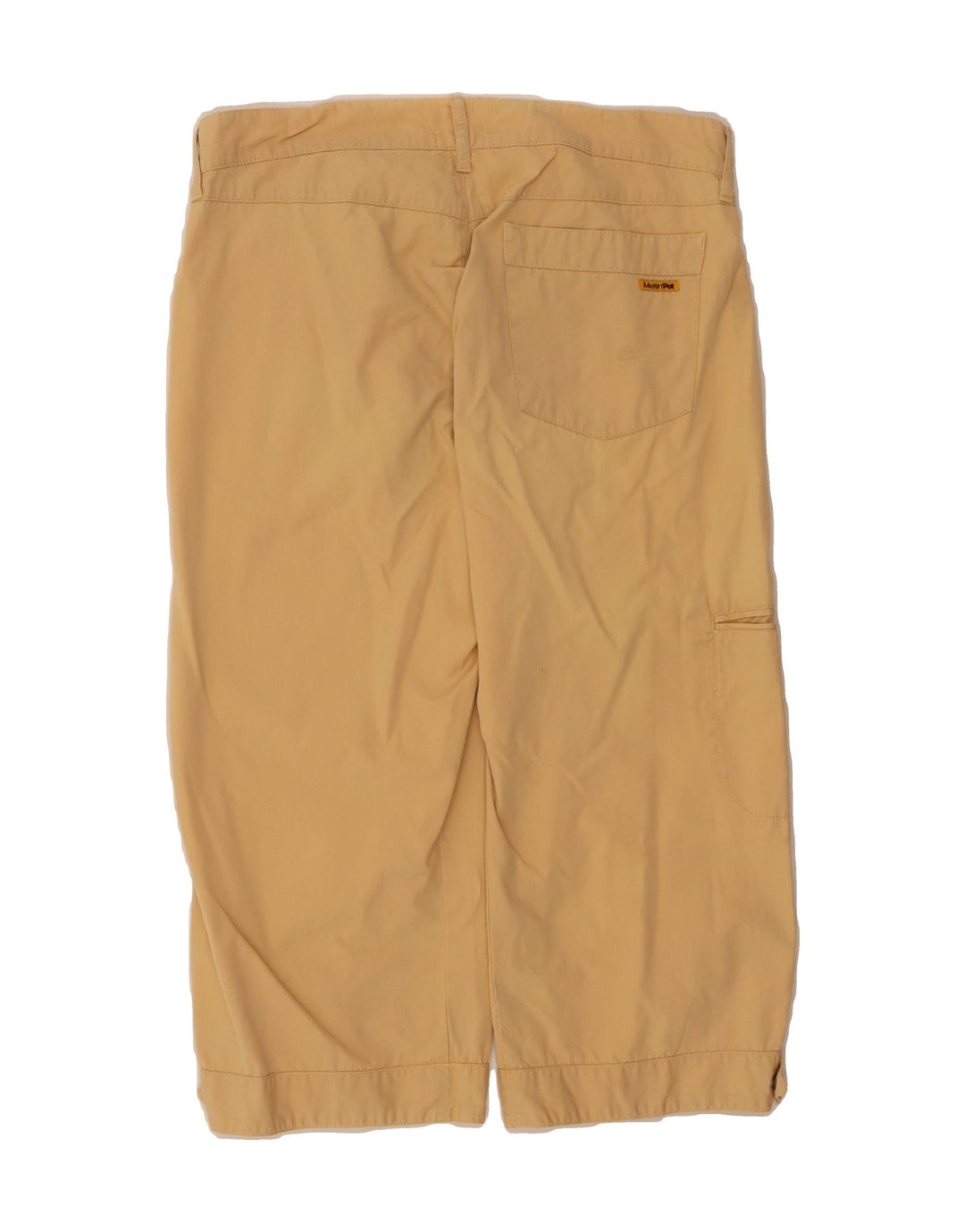 MELTIN' POT Womens Straight Cargo Capri Trousers W32 L19 Beige Cotton Vintage Meltin' Pot and Second-Hand Meltin' Pot from Messina Hembry 