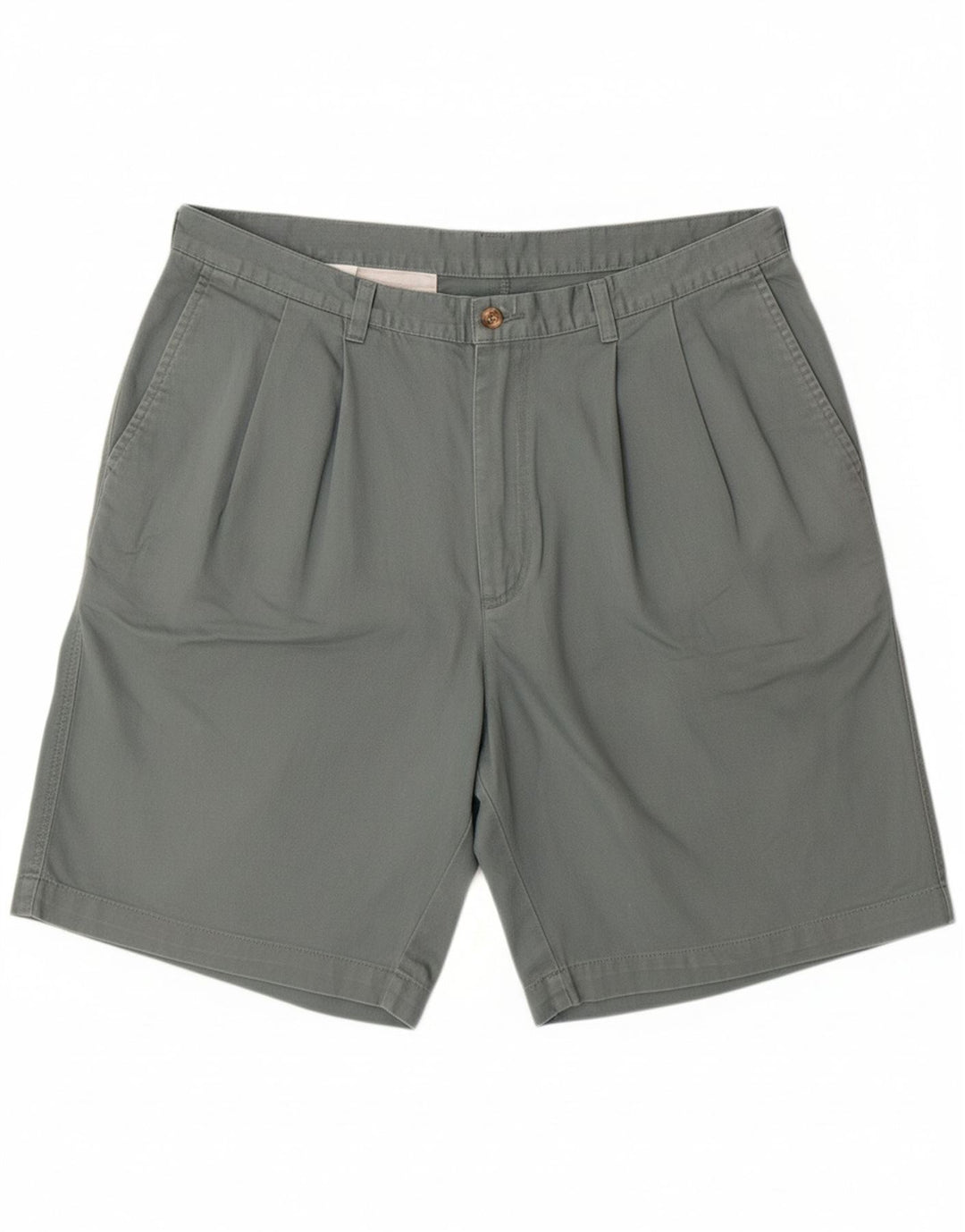 ST. BERNARD Mens Pegged Chino Shorts W38 XL Algodão Cinza