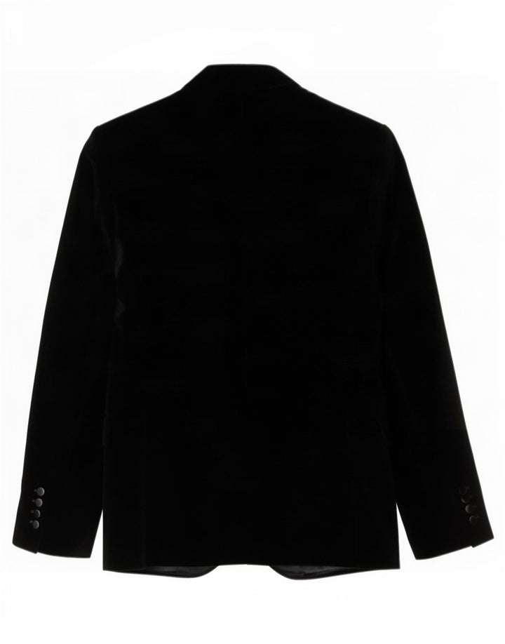 Jaqueta blazer masculina Zara com 2 botões EU 48 algodão preto médio