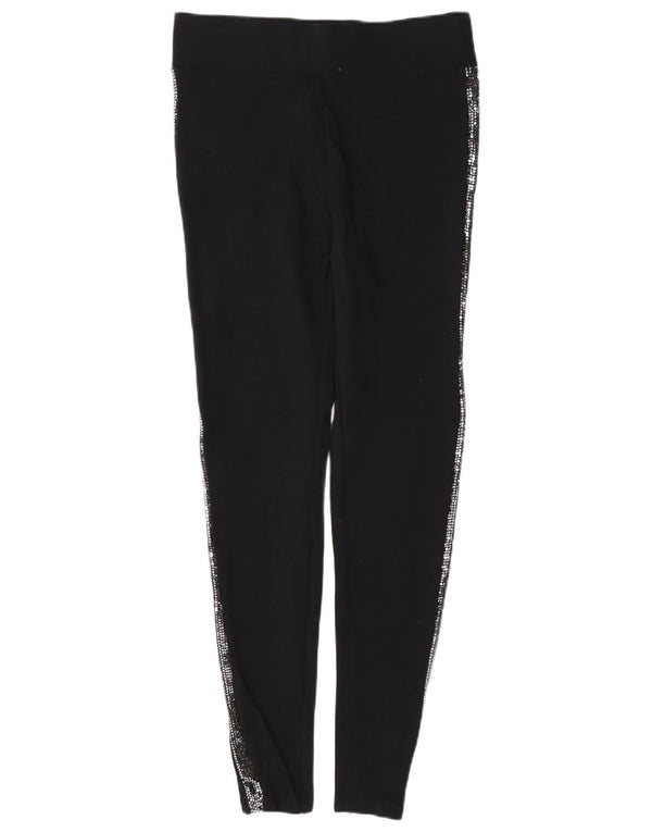 Leggings femininas Marks & Spencer Reino Unido 10 pequenas viscose preta
