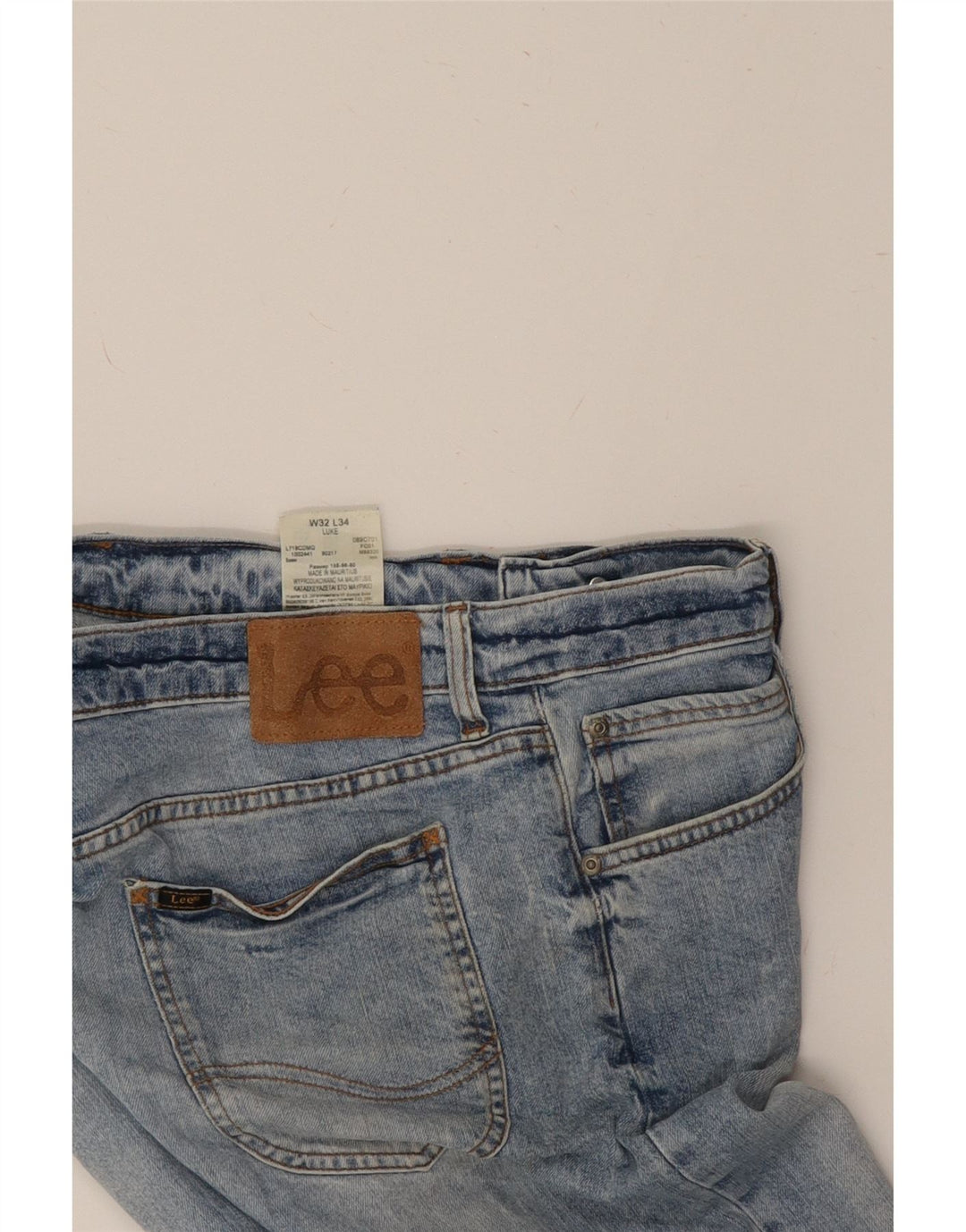 LEE Mens Luke Skinny Jeans W32 L34  Blue Cotton Vintage Lee and Second-Hand Lee from Messina Hembry 