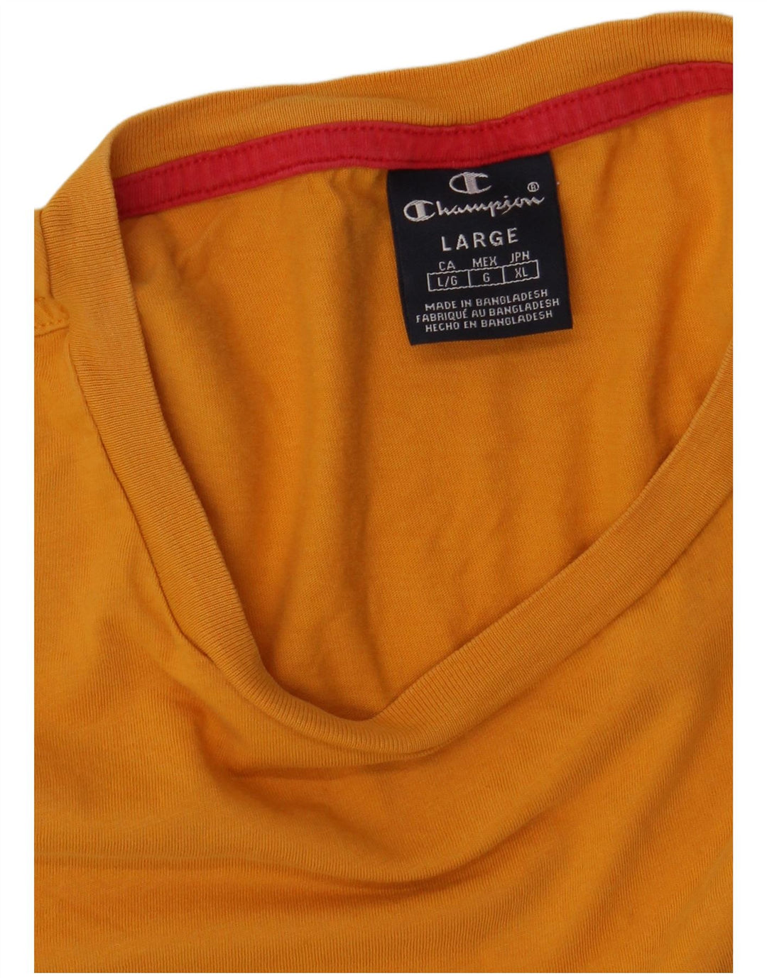 Camiseta masculina gráfica CHAMPION grande amarelo