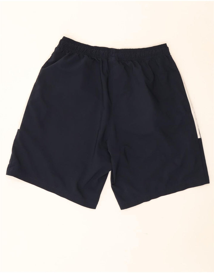 Shorts esportivos masculinos Adidas grandes poliéster azul marinho