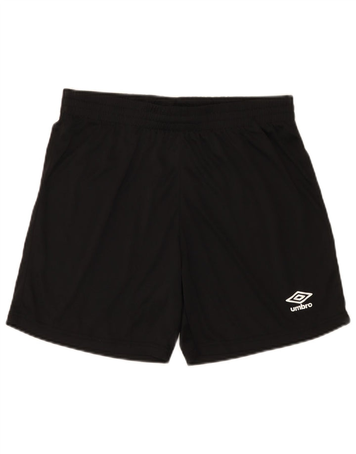 Umbro Mens Sport Shorts Pequeno Poliéster Preto