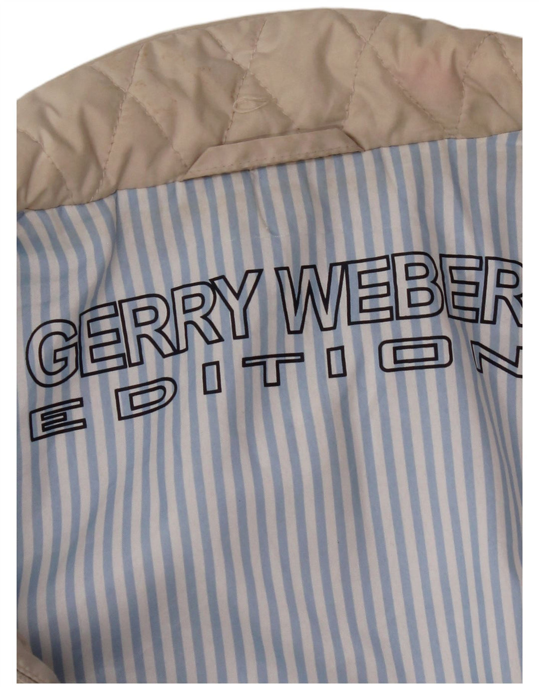 Jaqueta acolchoada feminina GERRY WEBER UK 14 grande bege