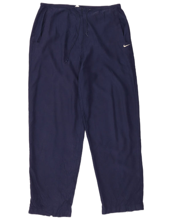 Calça casual feminina NIKE Tapered US 12/14 Grande W32 L30 Azul marinho