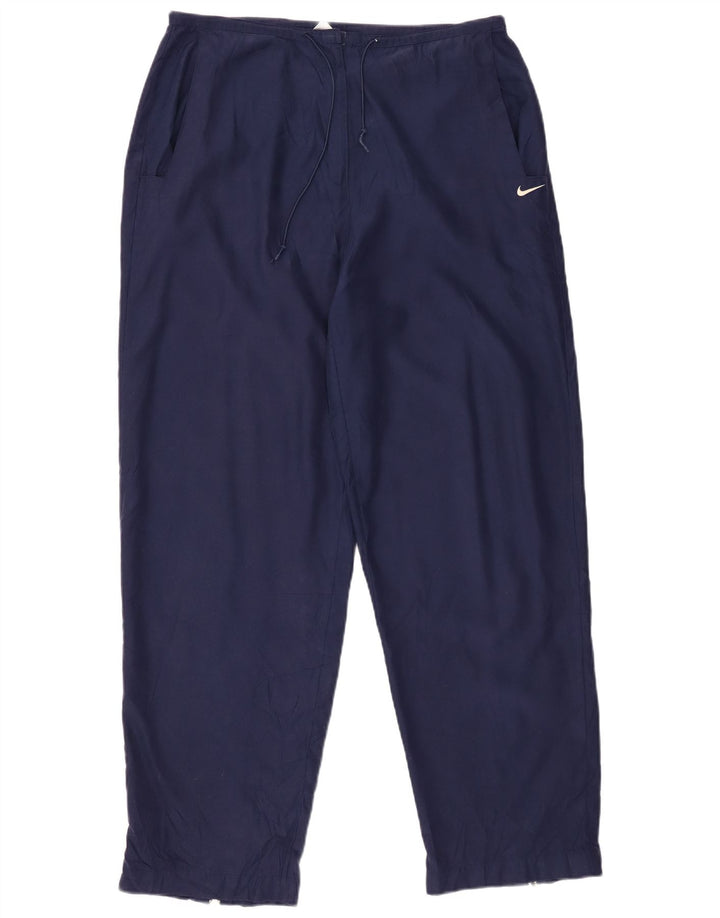 Calça casual feminina NIKE Tapered US 12/14 Grande W32 L30 Azul marinho