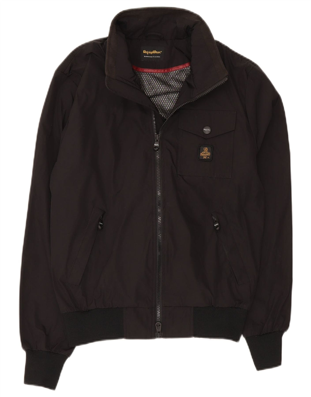 Jaqueta bomber masculina Refrigiwear EU 46 poliéster preto pequeno