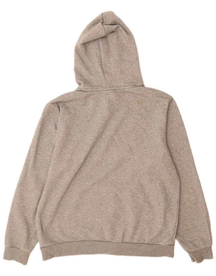 Puma Mens Hoodie Jumper Médio Cinza Algodão Flecked
