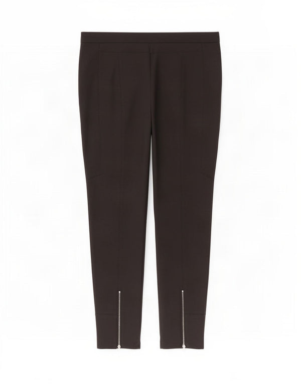 Calça feminina casual slim Zara grande W30 L30 algodão preto