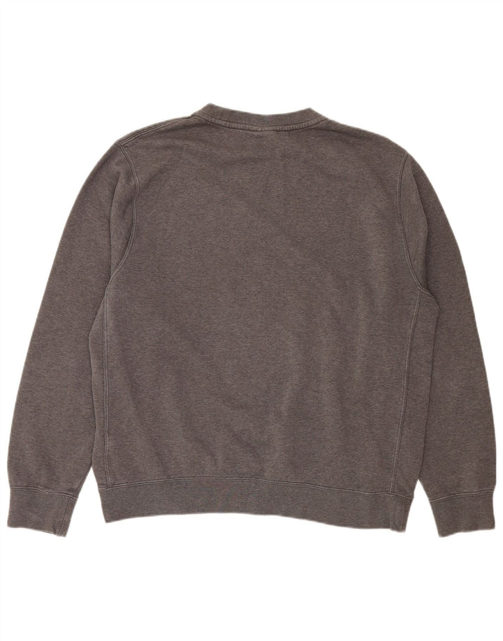 NIKE Mens Moletom Jumper Grande Algodão Cinza
