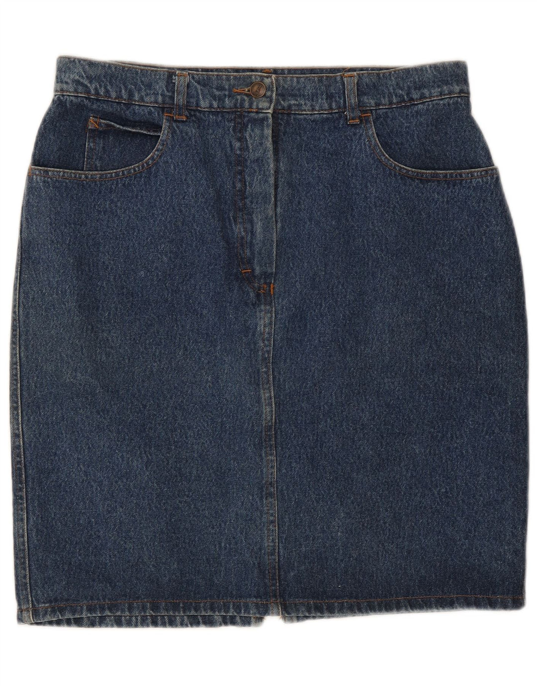 Saia jeans feminina vintage W32 grande azul