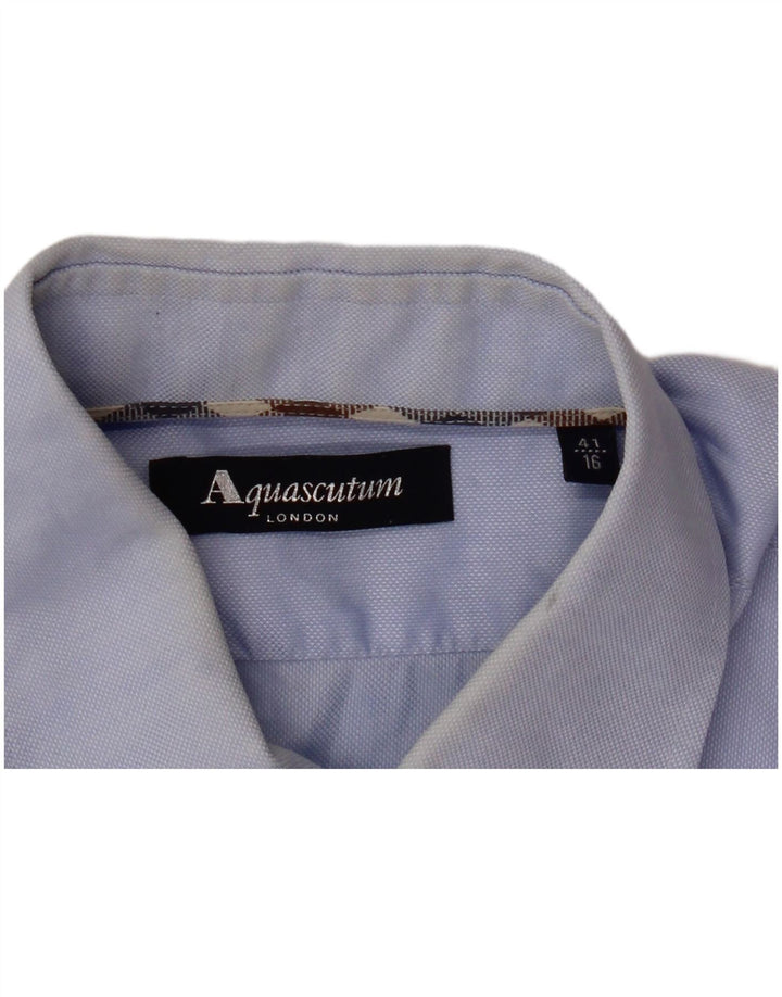 Camisa masculina Aquascutum tamanho 41 16 grande azul