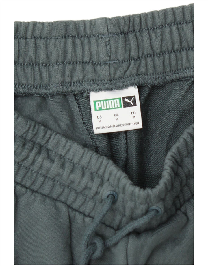 Shorts esportivos masculinos PUMA algodão verde médio