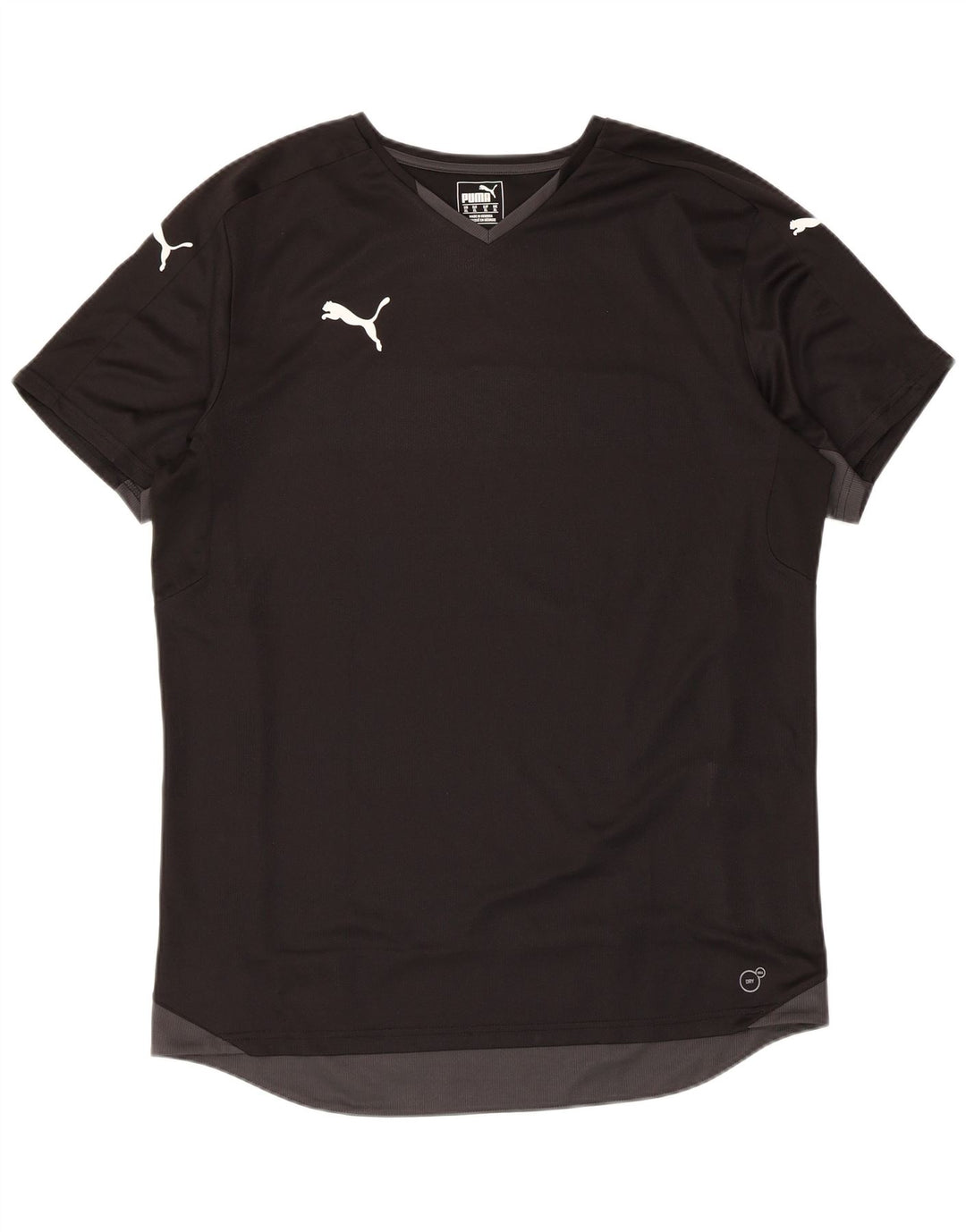 Camiseta masculina Puma Lash Top XL preto colorblock poliéster