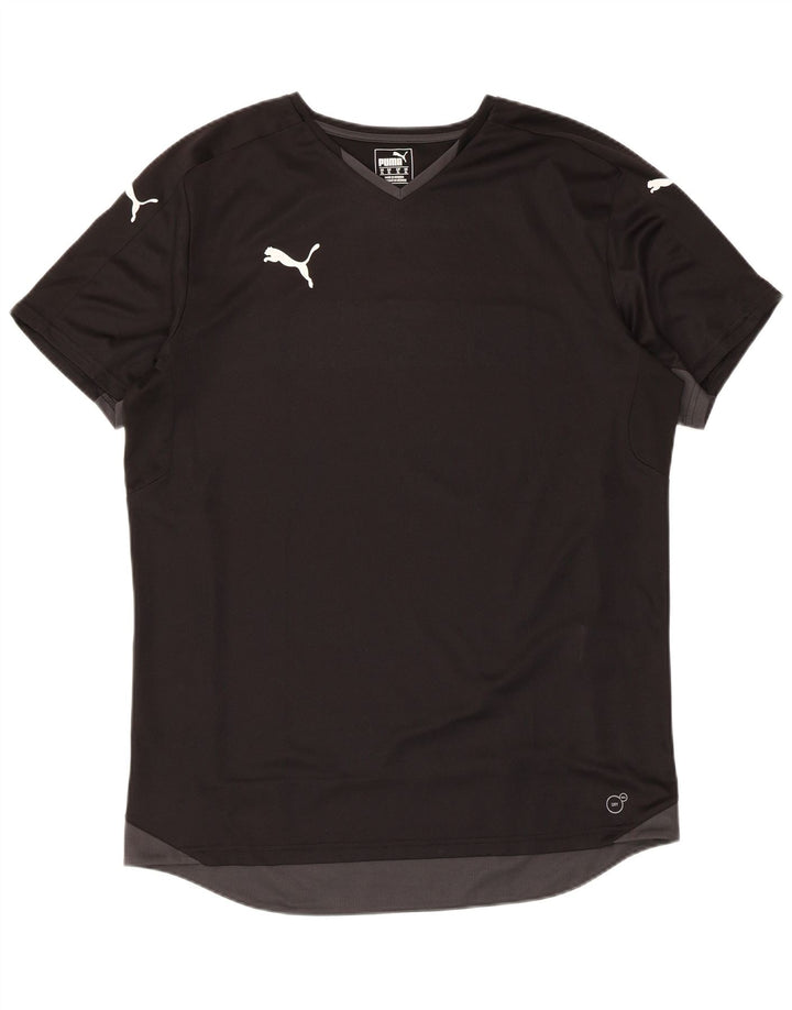 Camiseta masculina Puma Lash Top XL preto colorblock poliéster