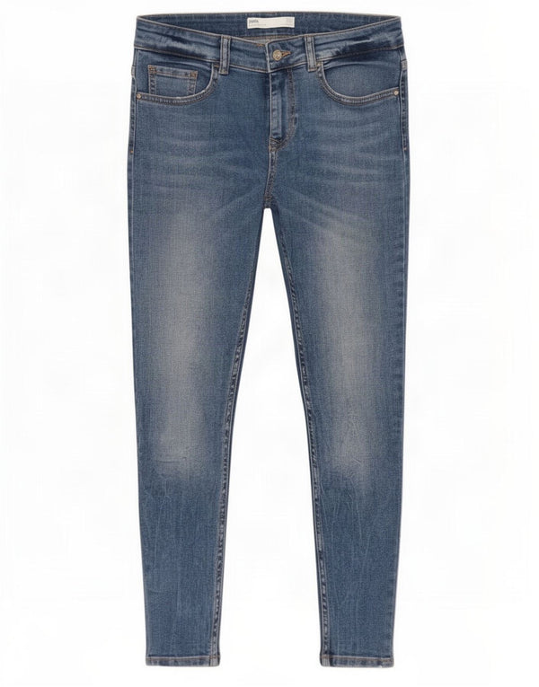 Calça jeans skinny feminina Zara EU 38 pequena W28 L25 algodão azul