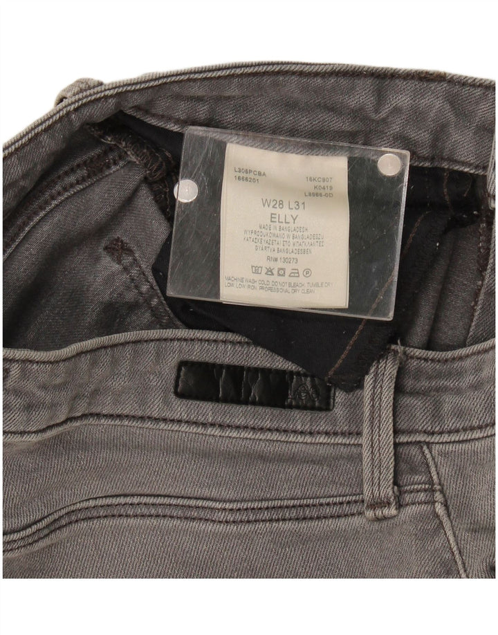 Lee Womens Elly Slim Jeans W28 L28 Algodão Cinza