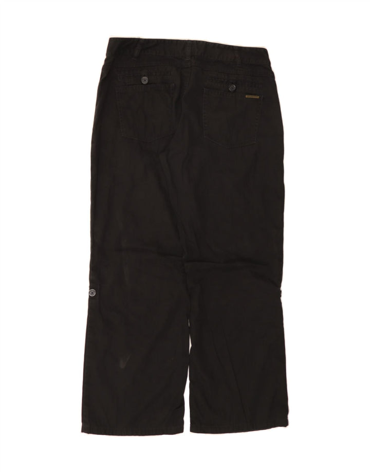 MICHAEL KORS Womens Straight Trousers US 12  Large W32 L28 Black Cotton Vintage Michael Kors and Second-Hand Michael Kors from Messina Hembry 