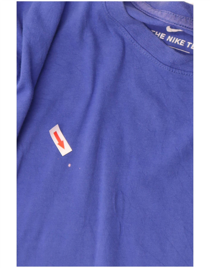 Camiseta feminina Nike UK 16 grande algodão azul