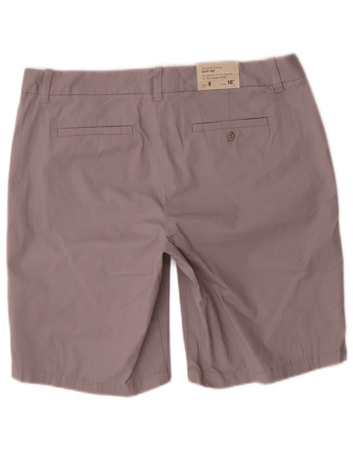 J. CREW Bermuda feminina City Fit EUA 8 médio W32 algodão cinza