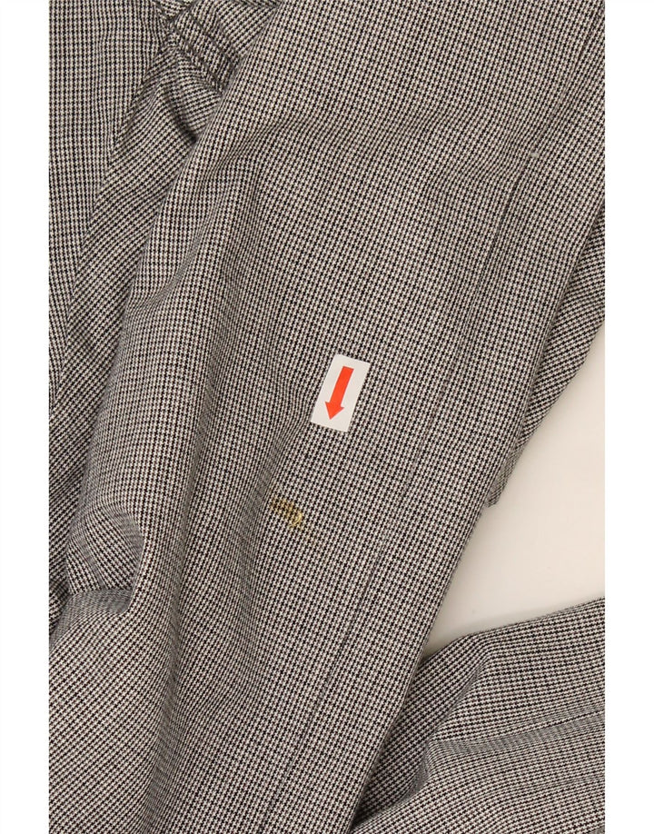 DESIGUAL Mens Slim Casual Trousers W36 L33 Grey Houndstooth Cotton Vintage Desigual and Second-Hand Desigual from Messina Hembry 