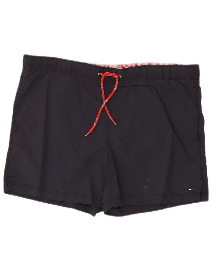 Shorts de natação masculino Tommy Hilfiger grande azul marinho